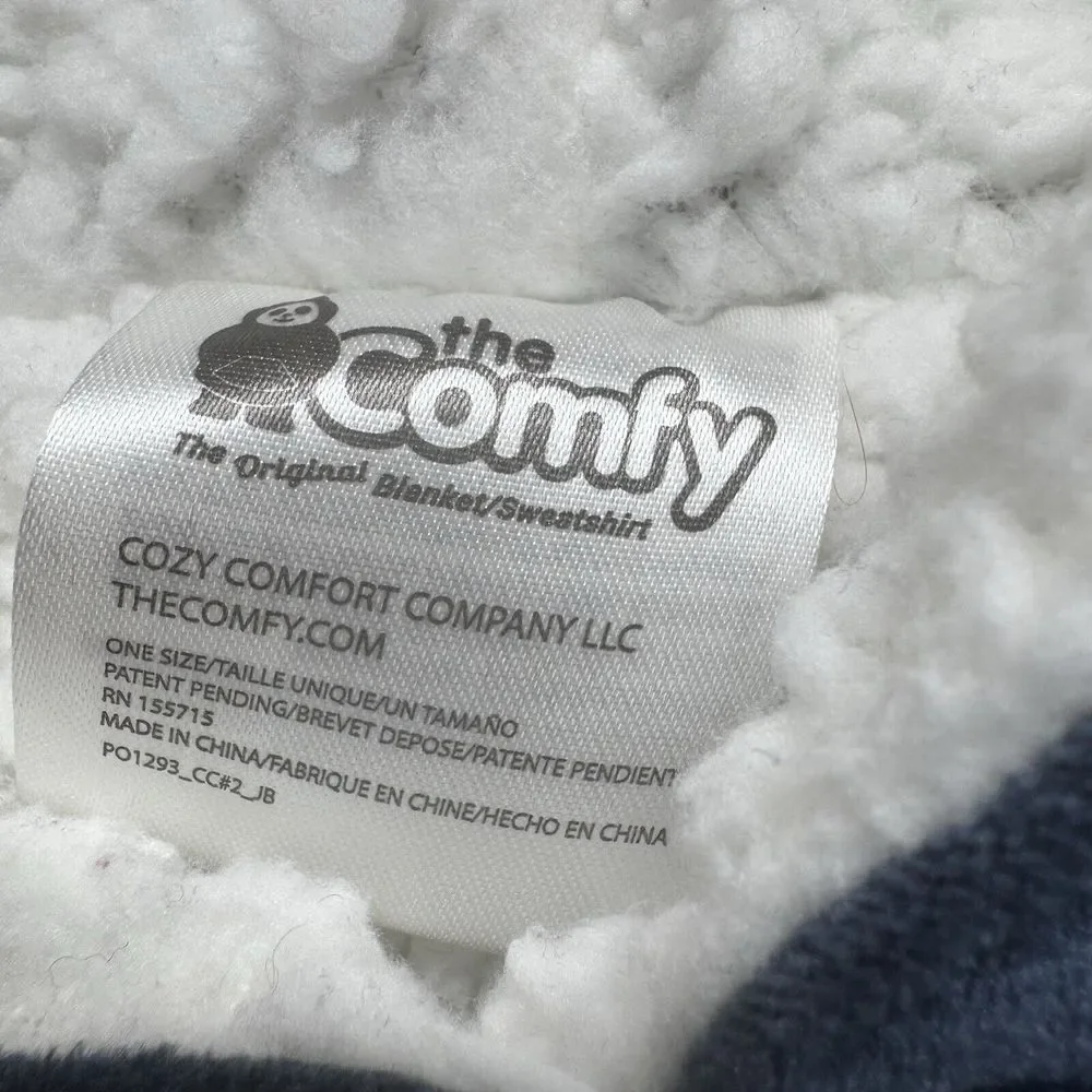 The Comfy Wearable Blanket‎ Hooded Pockets Sherpa Large Hoodie Original Soft